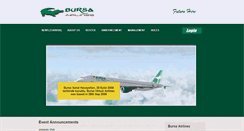 Desktop Screenshot of bursaairlines.com